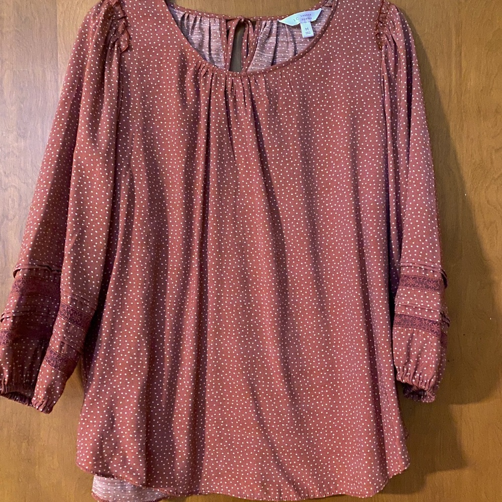 Lauren Conrad Sz. M Polka Dot Top